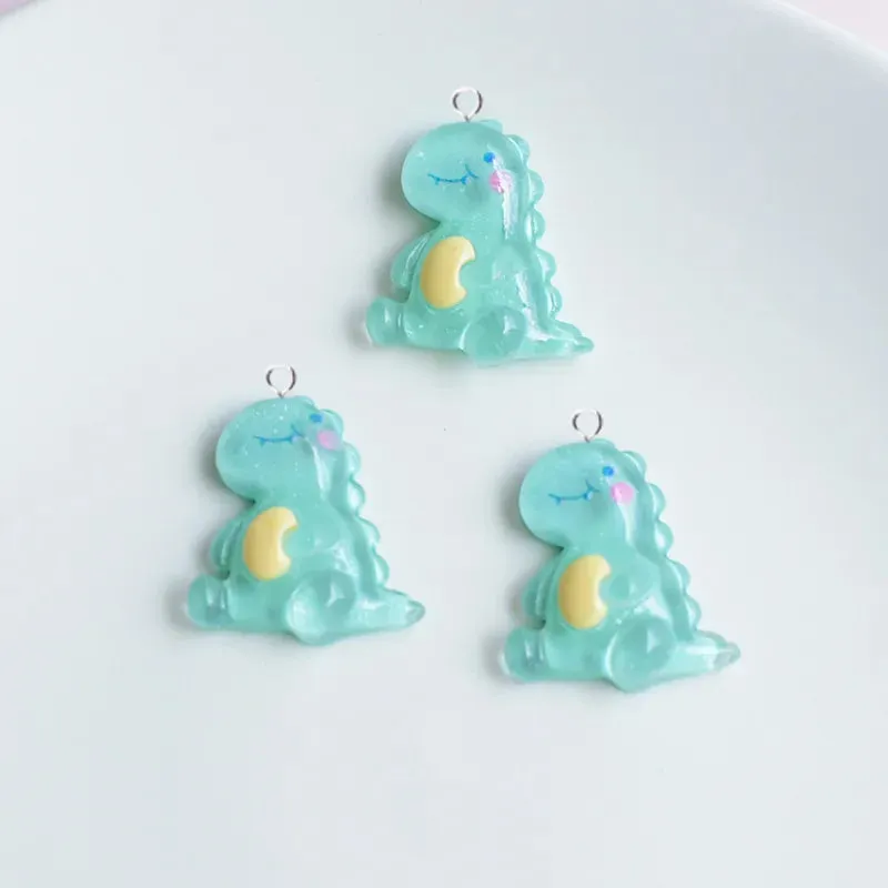 10Pcs Cute Animals Frog Bear Cat Dinosaur Rabbit Charms for Earrings Bracelet Hairpin DIY Jewelry Making Gift Kawaii Pendants