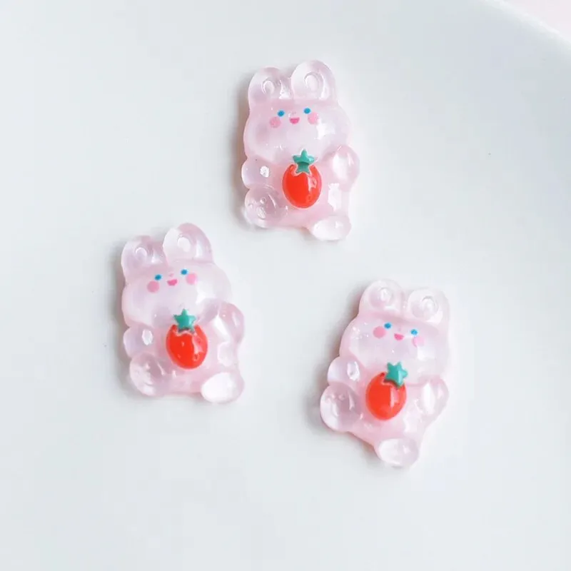 10Pcs Cute Animals Frog Bear Cat Dinosaur Rabbit Charms for Earrings Bracelet Hairpin DIY Jewelry Making Gift Kawaii Pendants