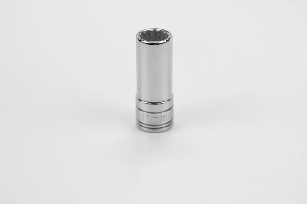 11 mm 3/8" Drive 12 Point Metric Deep Chrome Socket