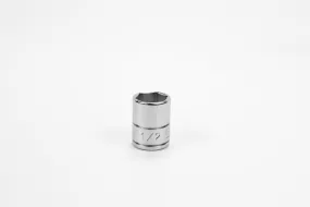 1/2" 1/4" Drive 6 Point Fractional Standard Chrome Socket