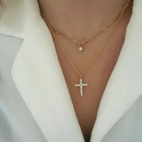 14k Gold Fill Cross Necklace