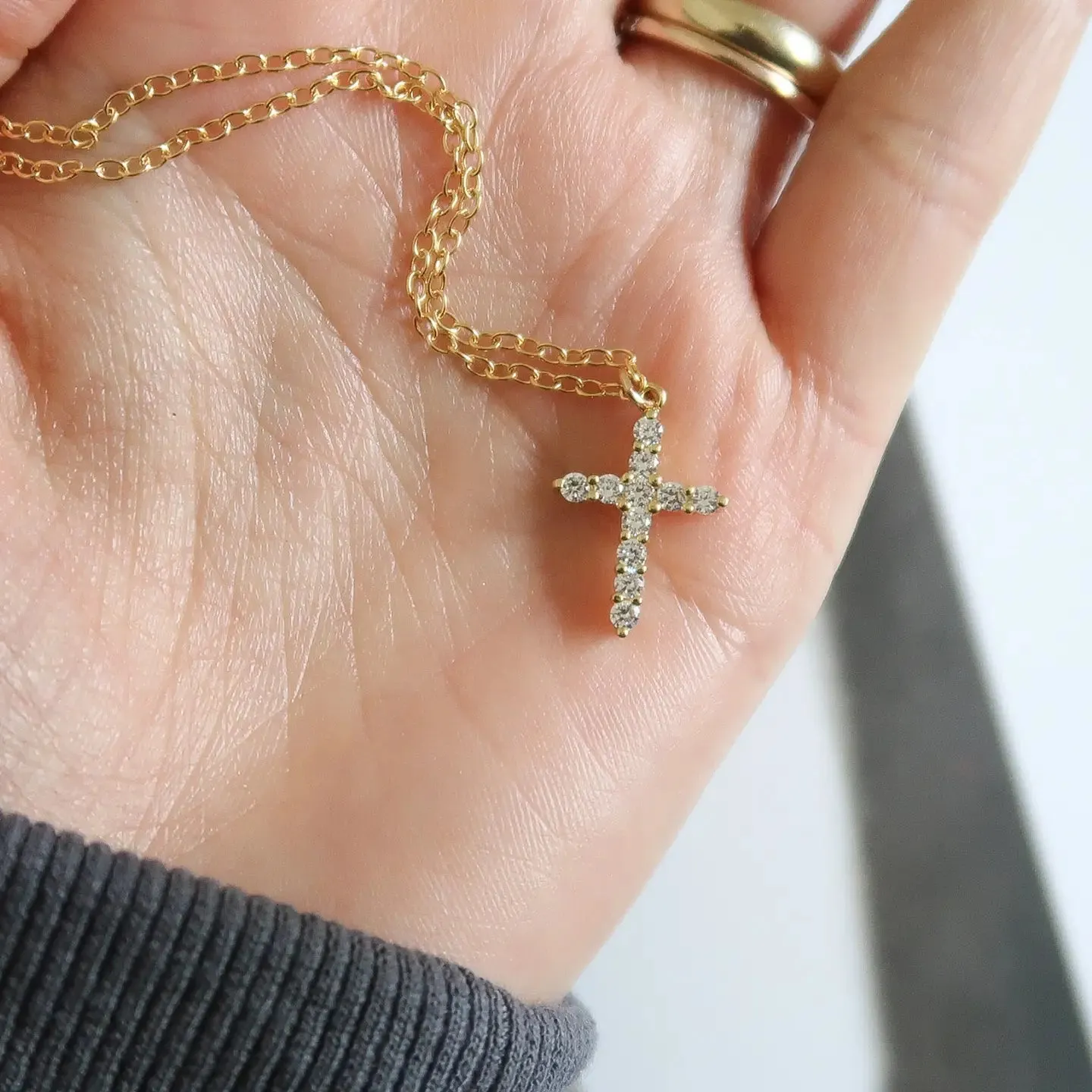 14k Gold Fill Cross Necklace