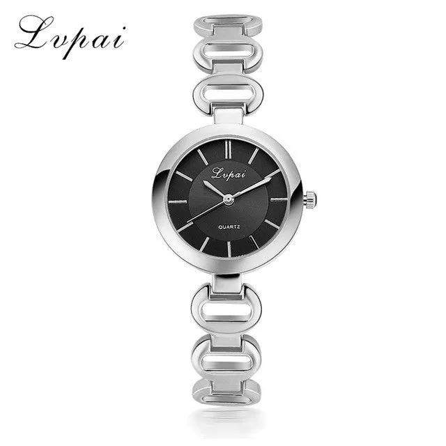 2017 New Arrive Lvpai Famous Brand Rose Gold Quartz Watch Concise and easy Stainless Steel Watch Women Fashion Luxury  Watches