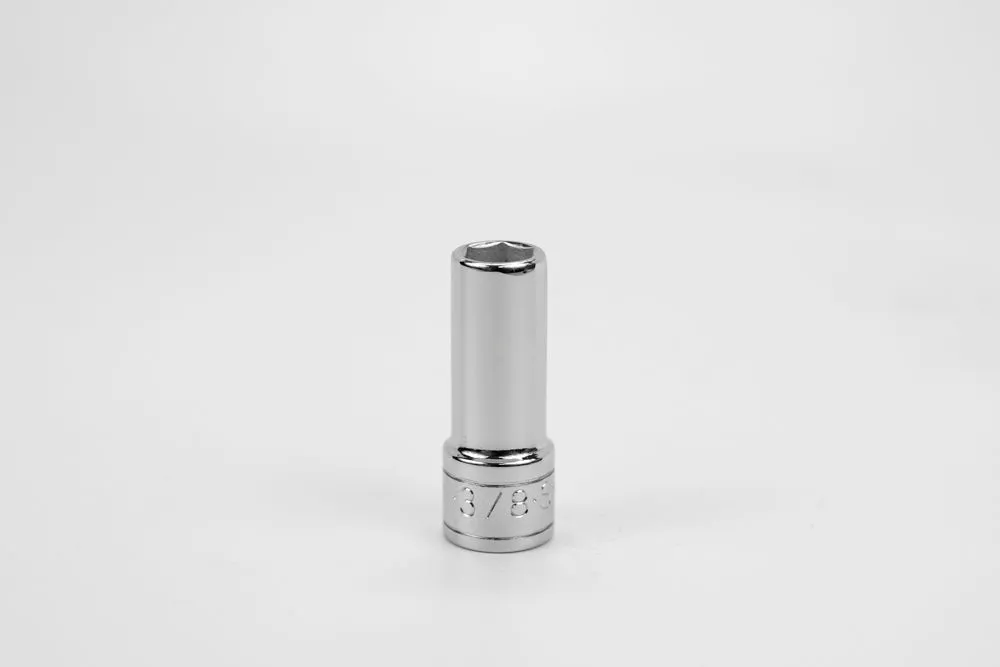 3/8" 3/8" Drive 6 Point Fractional Deep Chrome Socket