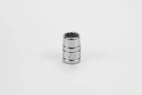 7/16" 3/8" Drive 12 Point Fractional Standard Chrome Socket