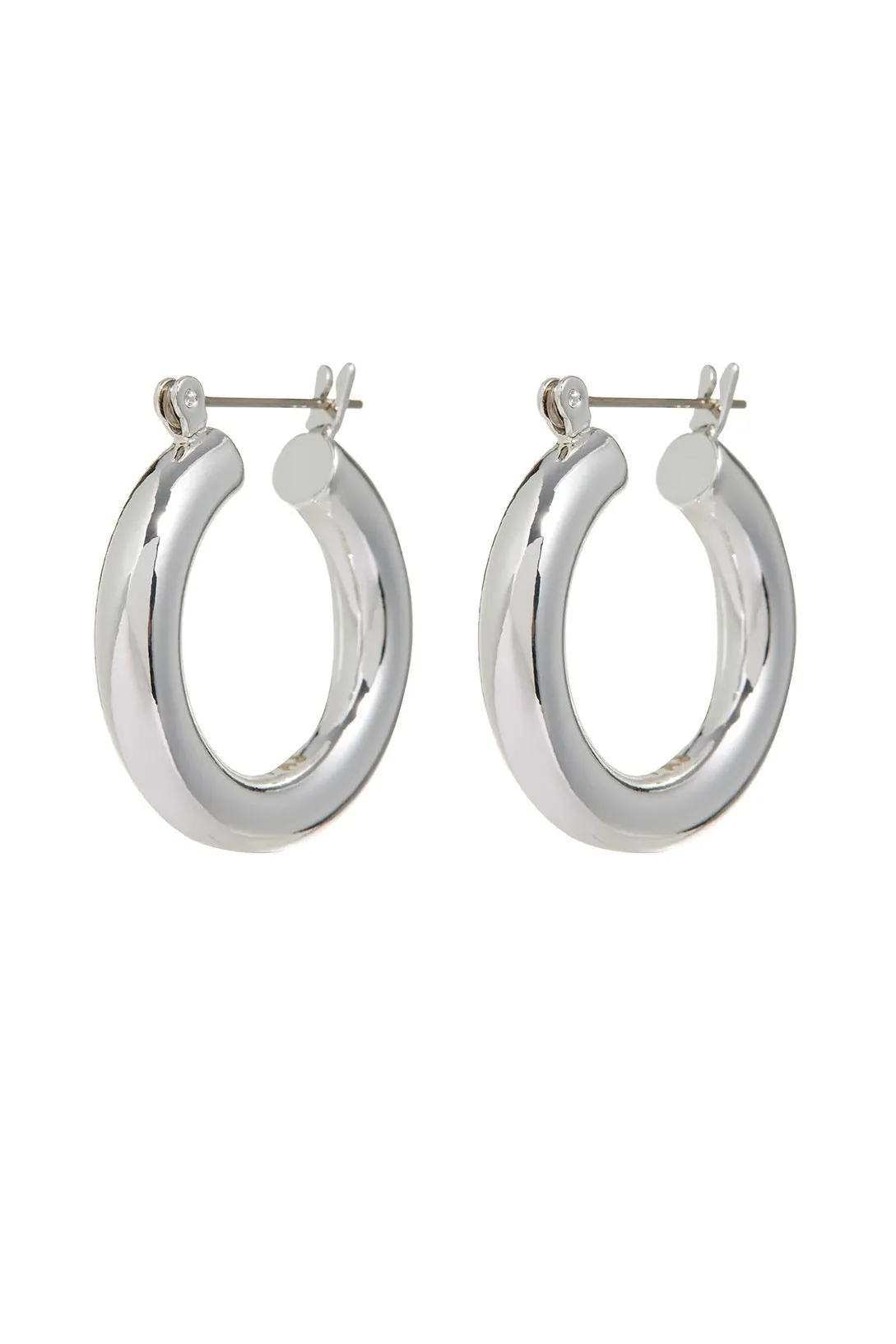 Baby Amalfi Tube Hoops ~ Silver