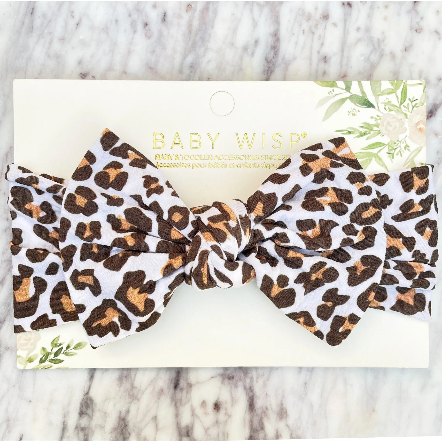 Baby Wisp Patterned Nylon Bow Headbands