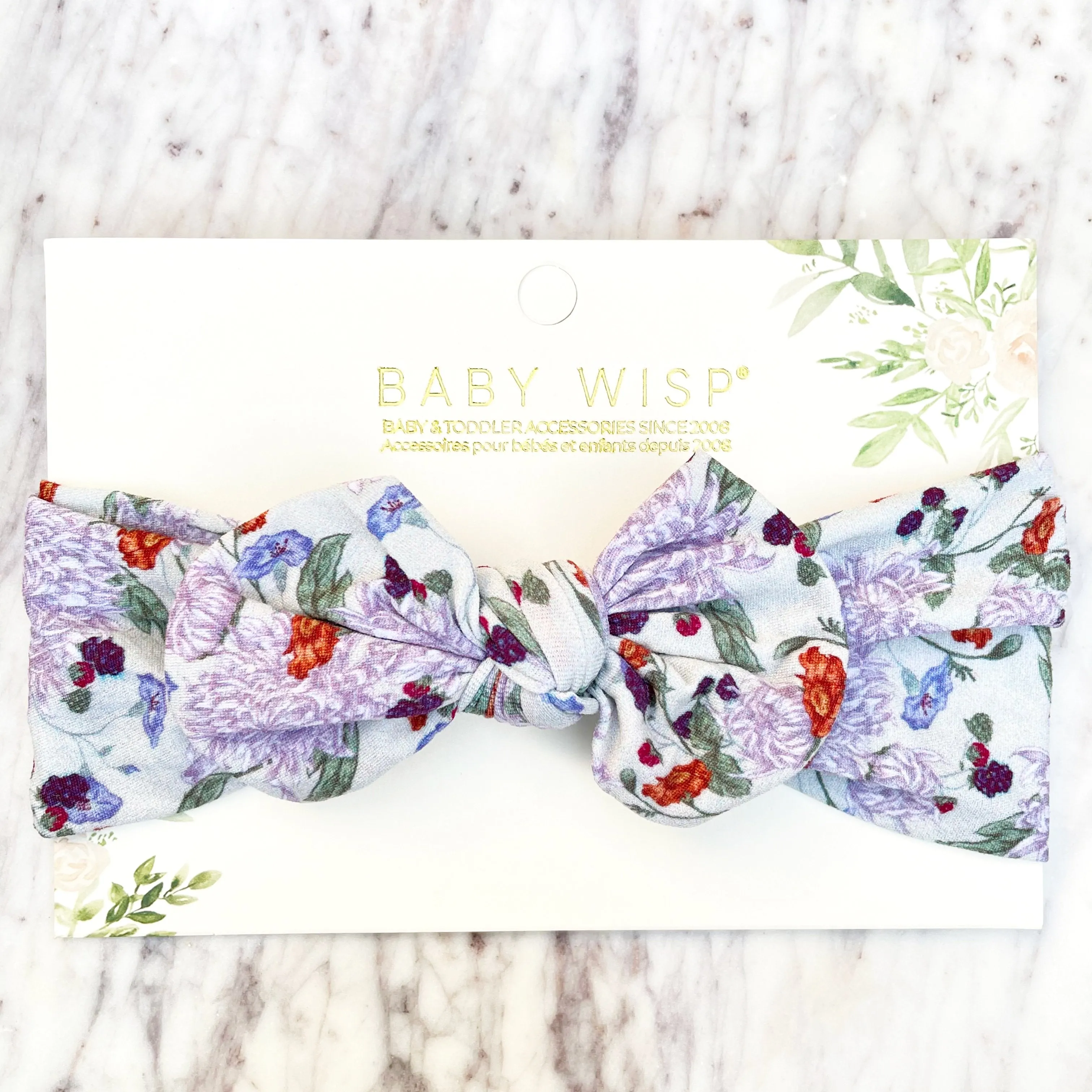 Baby Wisp Patterned Nylon Bow Headbands