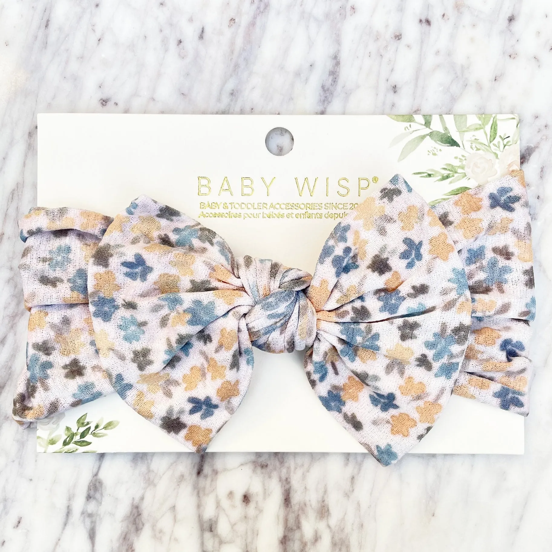 Baby Wisp Patterned Nylon Bow Headbands