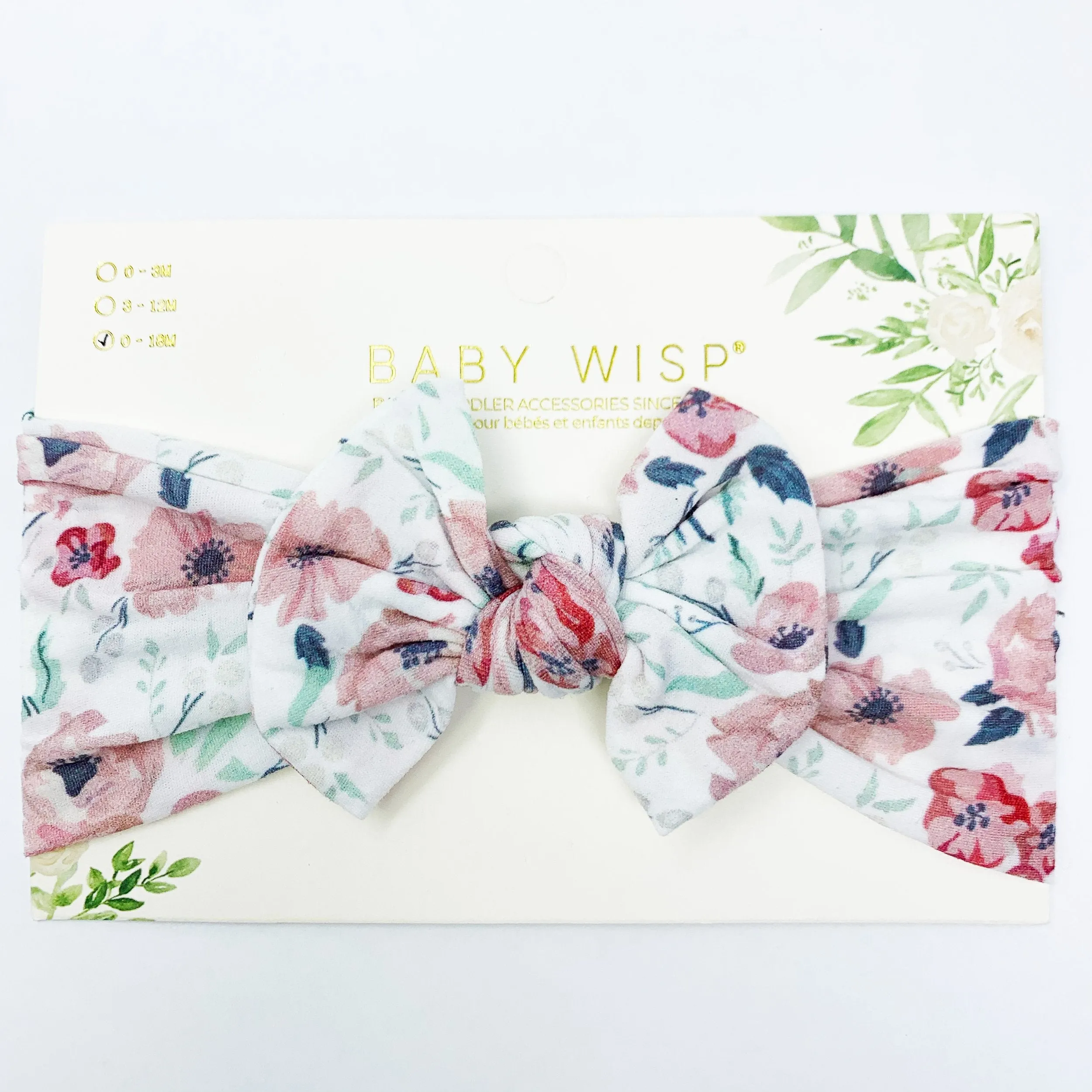 Baby Wisp Patterned Nylon Bow Headbands