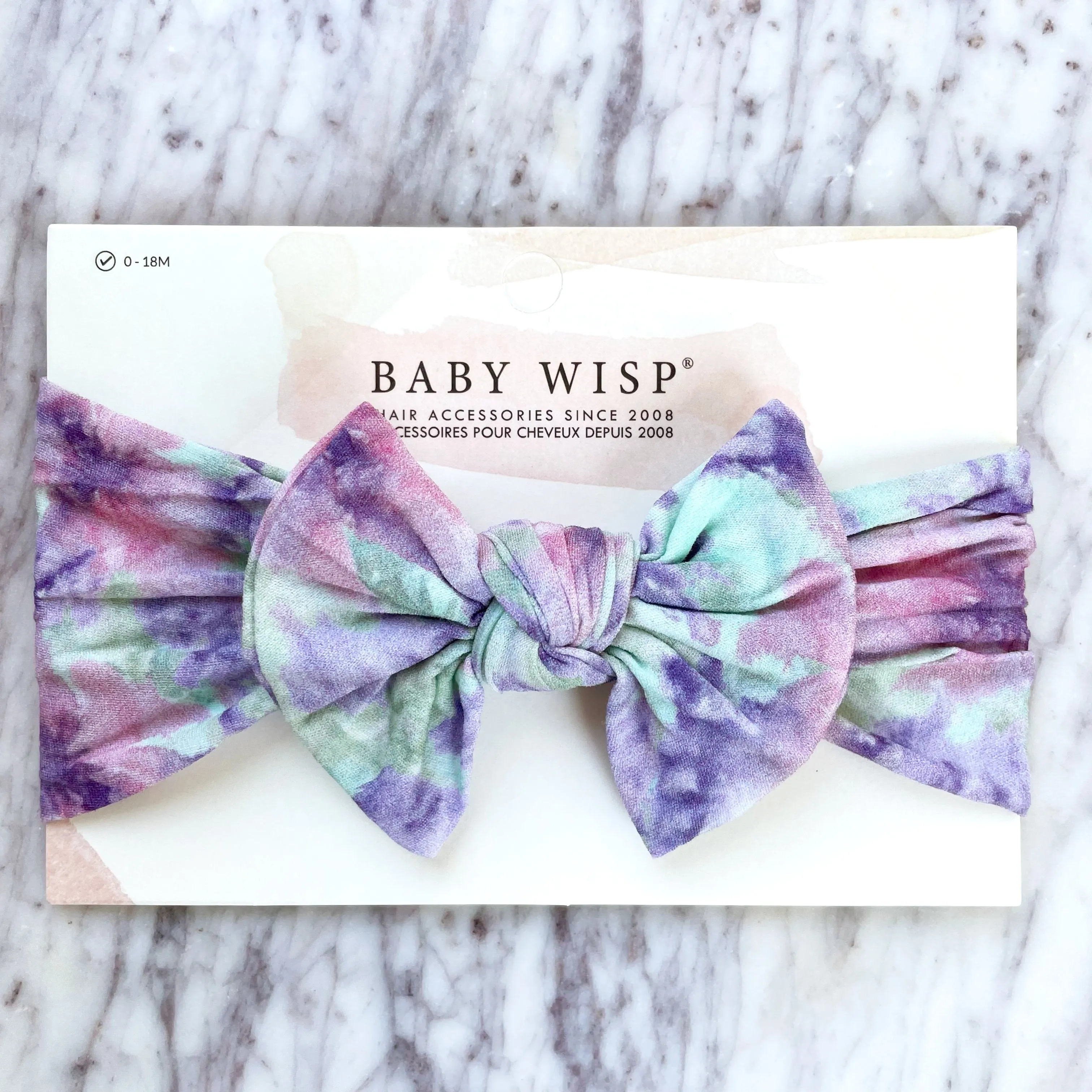 Baby Wisp Patterned Nylon Bow Headbands