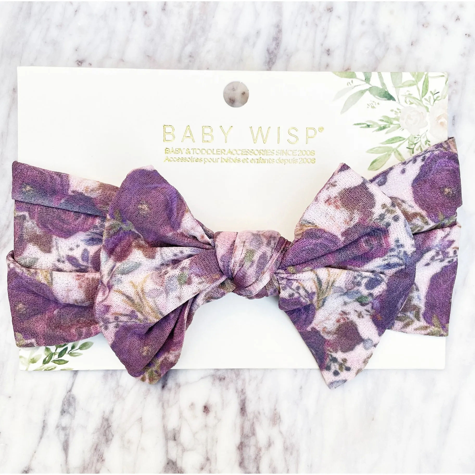 Baby Wisp Patterned Nylon Bow Headbands