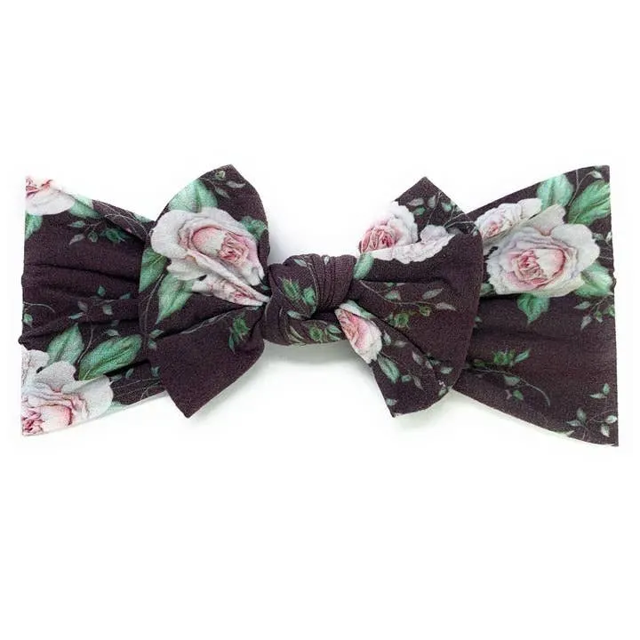 Baby Wisp Patterned Nylon Bow Headbands