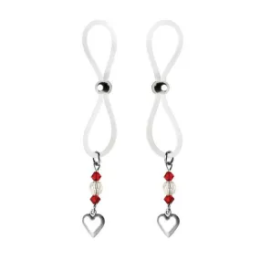 Bijoux de Nip Nipple Halos with Heart Charm