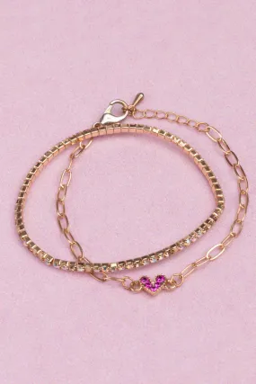 Boutique Chic Linked with Love Bracelet