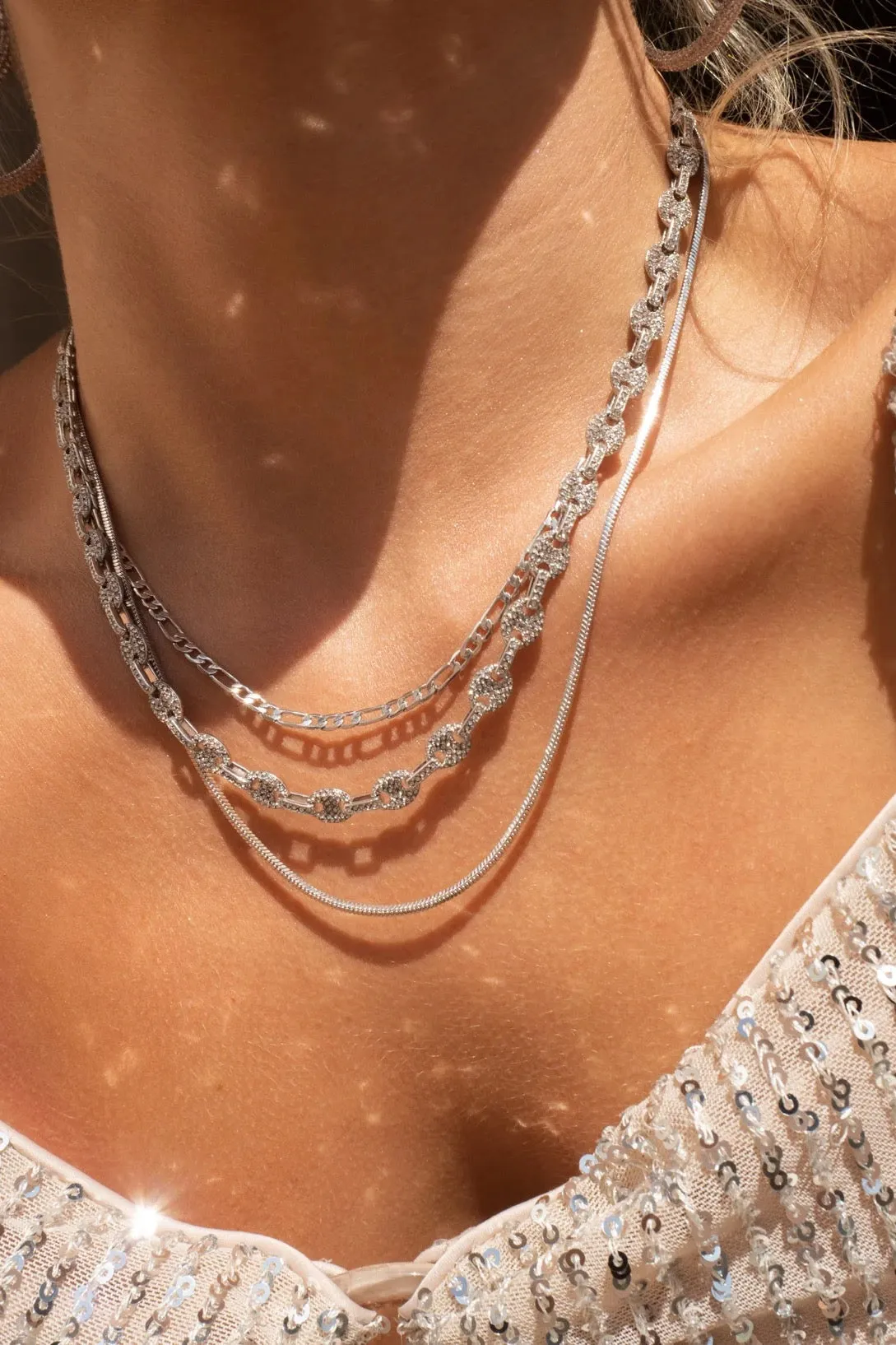 Cecilia Chain Necklace ~ Silver