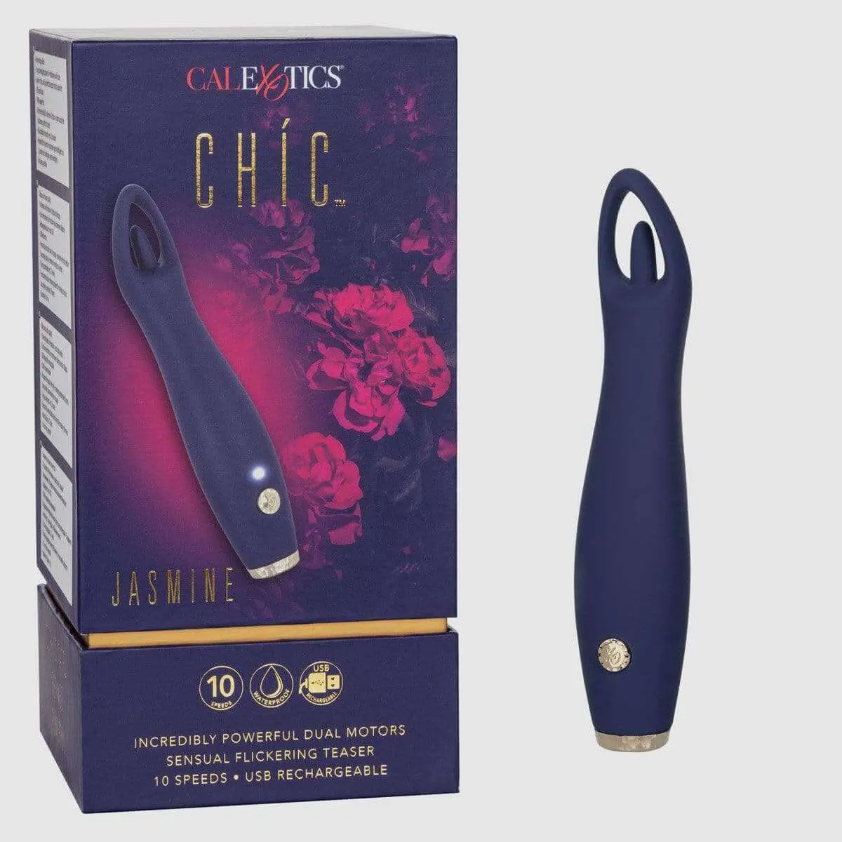 Chic Jasmine Silicone Rechargeable Clitoral Stimulator