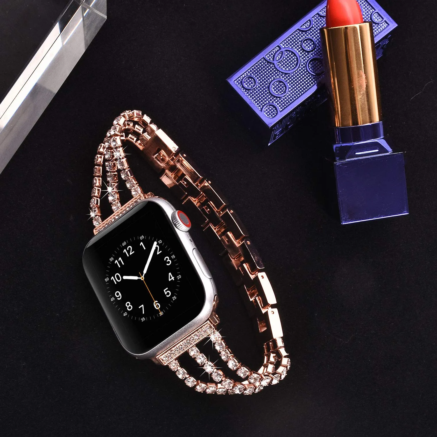 Dressy Bling Band for Apple Watch 38/40/41mm & 42/44/45mm Link Bracelet