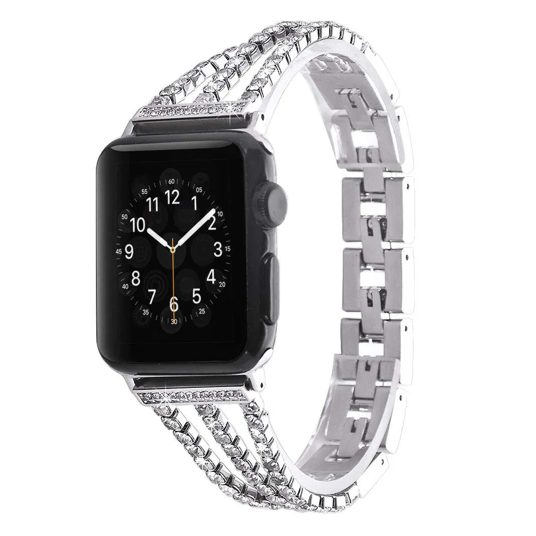 Dressy Bling Band for Apple Watch 38/40/41mm & 42/44/45mm Link Bracelet