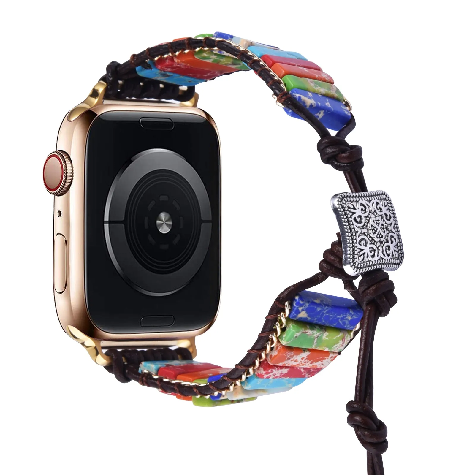 Handmade Bohemian Style Apple Watch Band Bracelet for 38/40/41mm & 42/44/45mm