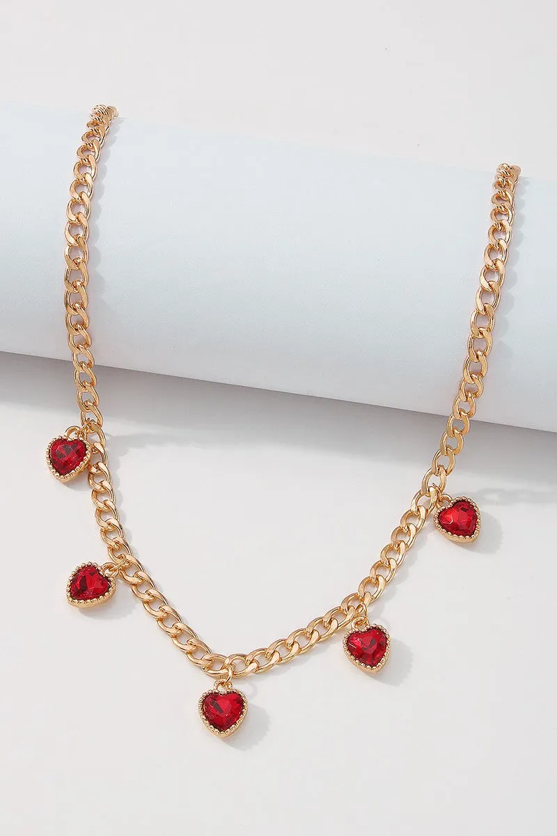 Loving You Was Red Necklace