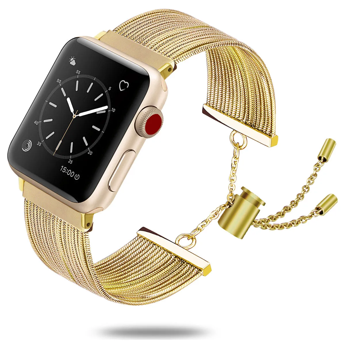 Metal Fashion Band for Apple Watch 38/40/41mm and 42/44/45mm Dressy Bracelet