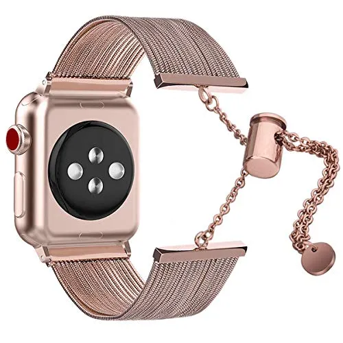 Metal Fashion Band for Apple Watch 38/40/41mm and 42/44/45mm Dressy Bracelet