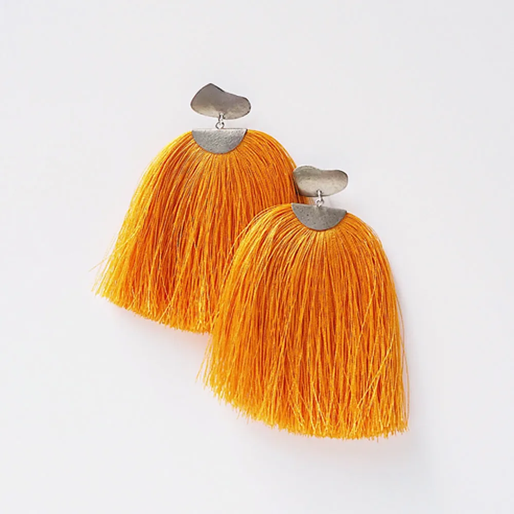 Nathalie Fringe Earring: Tumeric