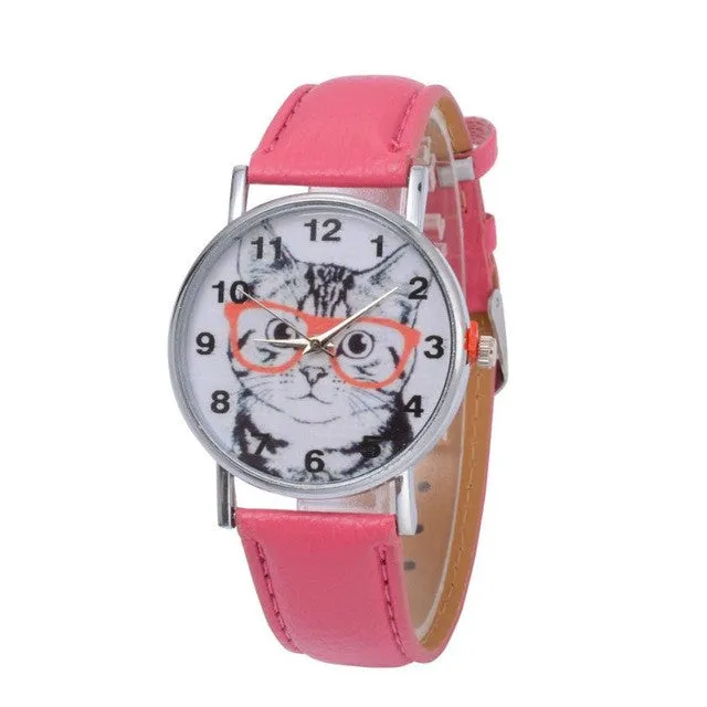 Quartz  Fashion  Wrist Simple Round Case Watch