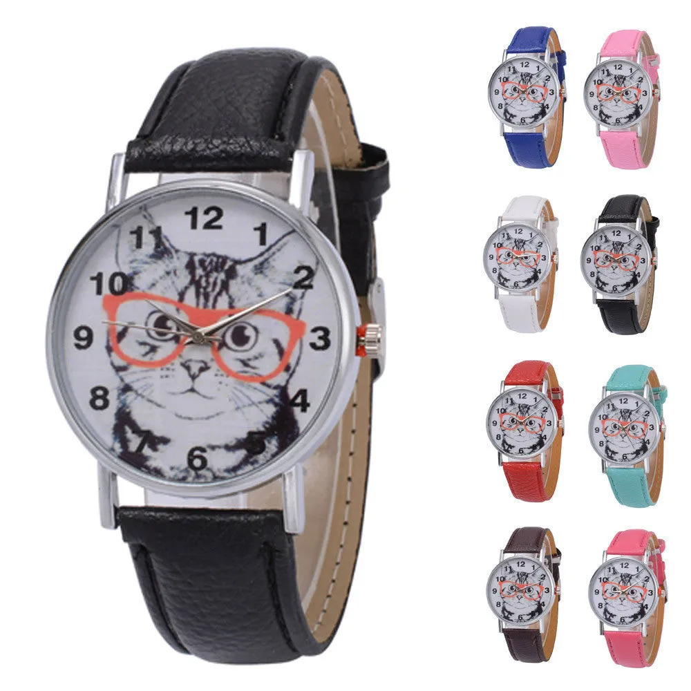 Quartz  Fashion  Wrist Simple Round Case Watch