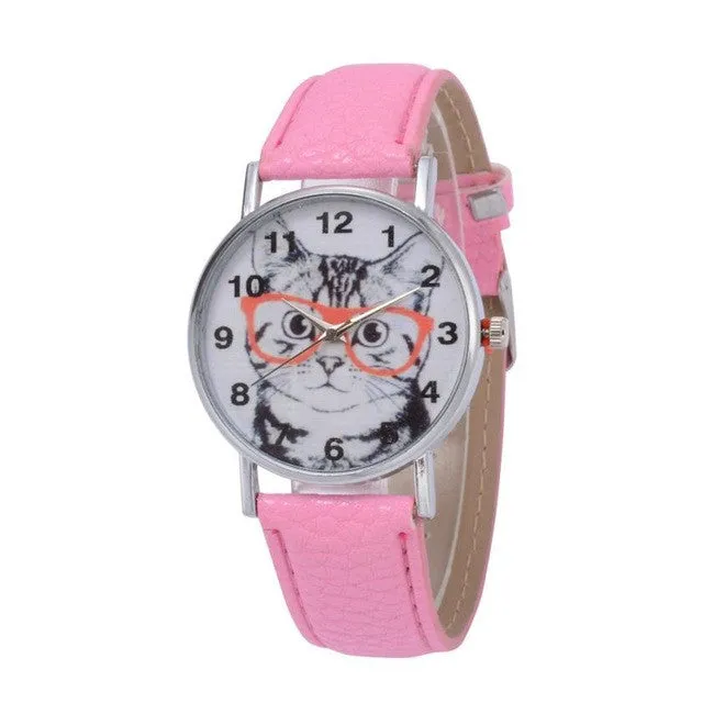 Quartz  Fashion  Wrist Simple Round Case Watch