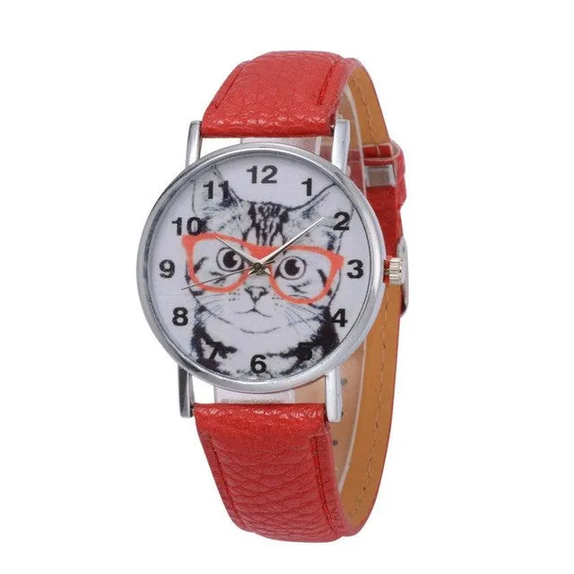 Quartz  Fashion  Wrist Simple Round Case Watch