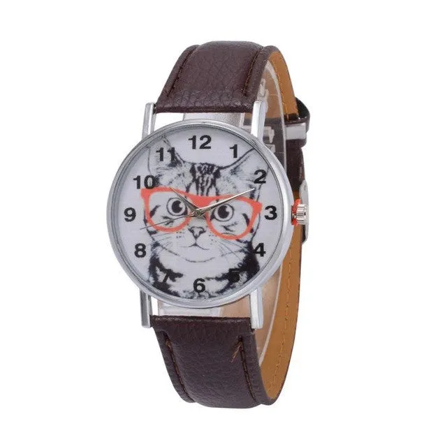 Quartz  Fashion  Wrist Simple Round Case Watch