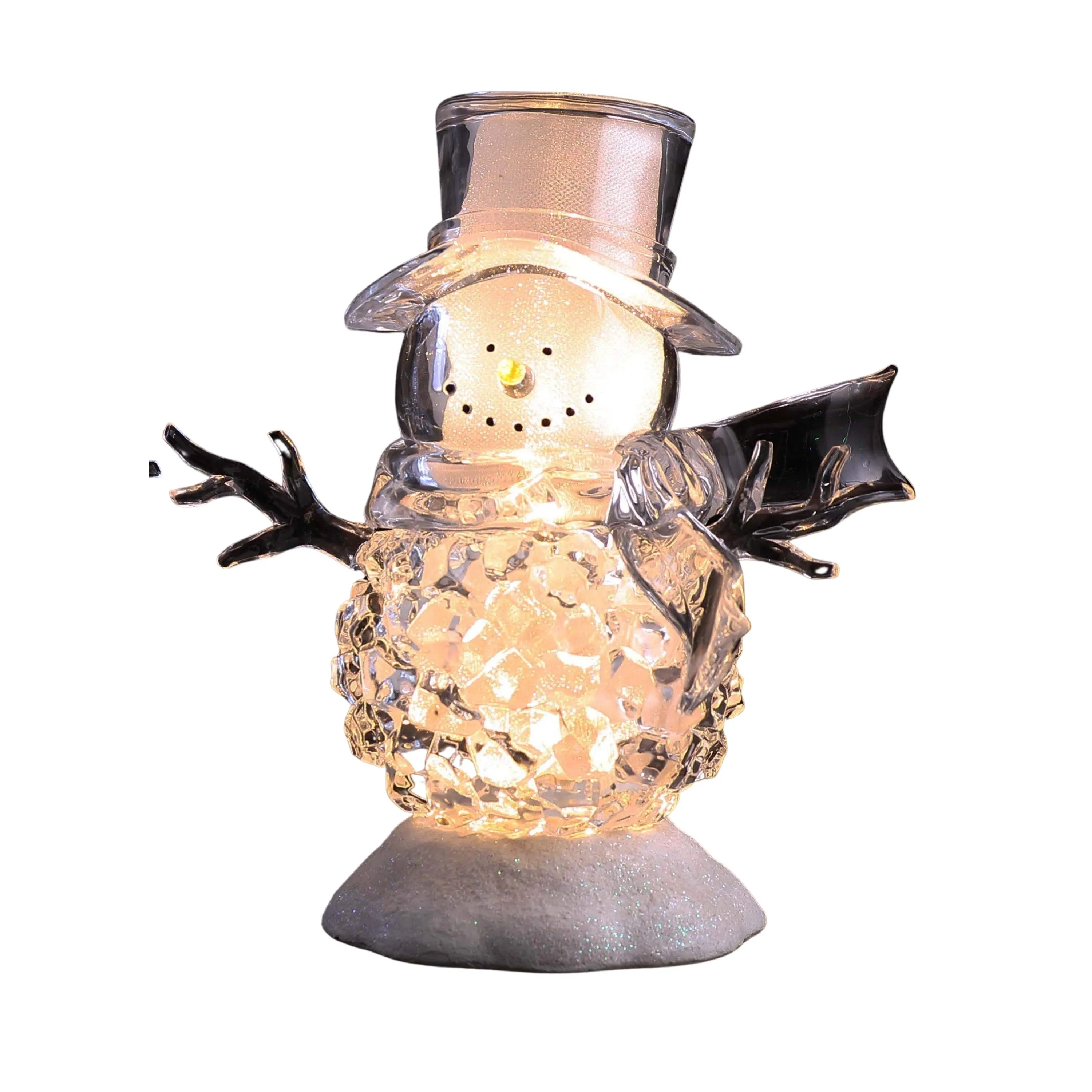 Silver/Gold Ice Cube Snowman