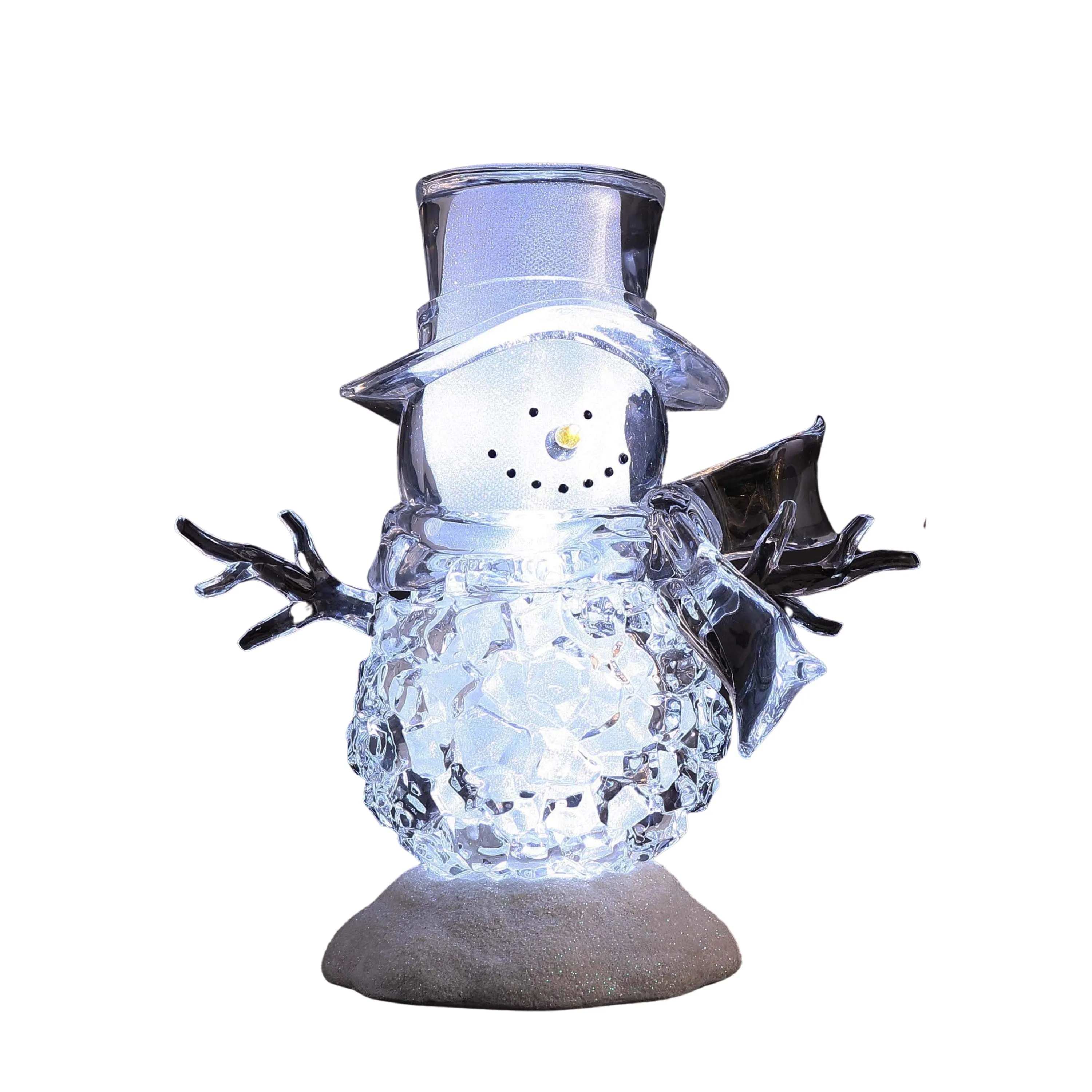 Silver/Gold Ice Cube Snowman