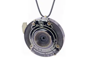 Vintage Camera Lens Pendant Necklace - Gift For Wife - Eco-friendly upcycled Statement Jewelry - gift for her - handmade steampunk jewelry